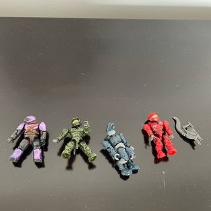 halo mega mini figures lot of 4